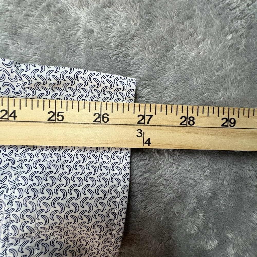 Banana Republic Luxe Poplin Men's XL Slim Fit Black & White Banana Print SEE DES - Picture 16 of 16